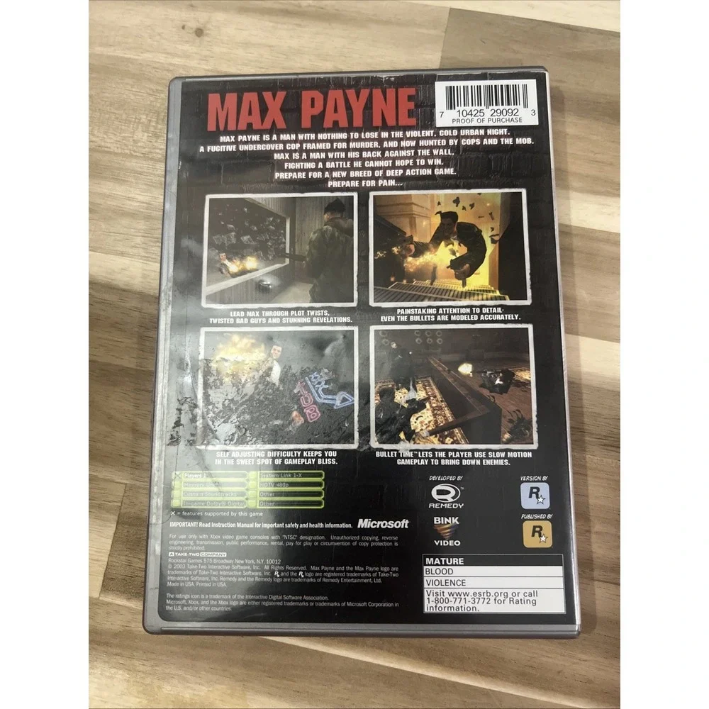 Max Payne (Microsoft Xbox)